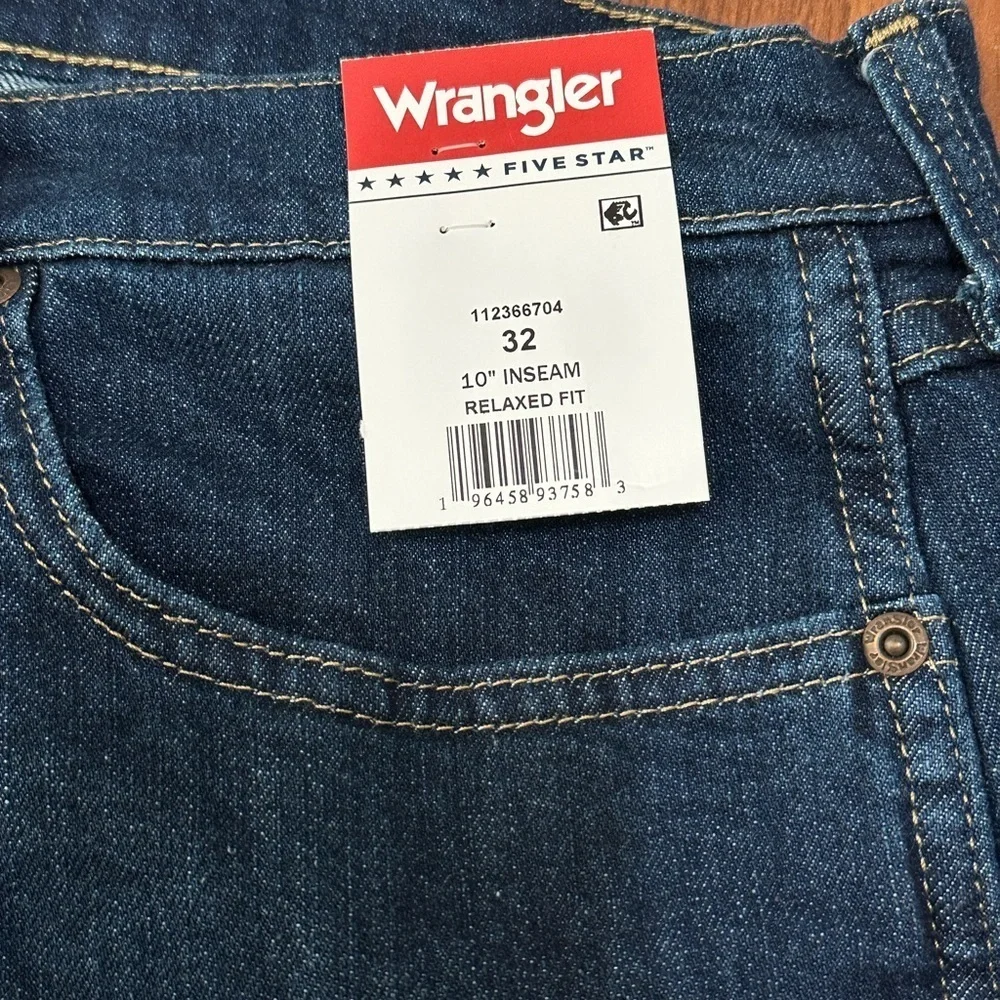 Wrangler Dark Blue Jean Shorts for Men